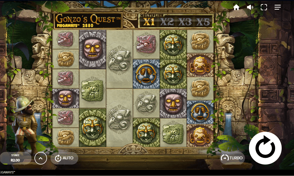 Select your bet size in ZAR