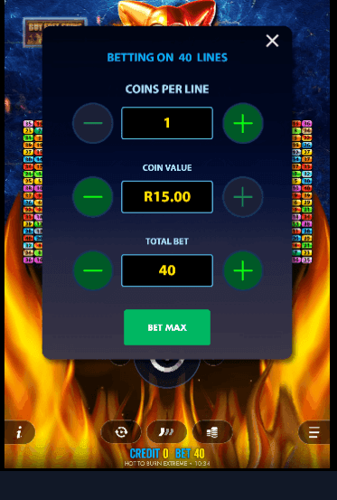 Set your bet size according to your budget!