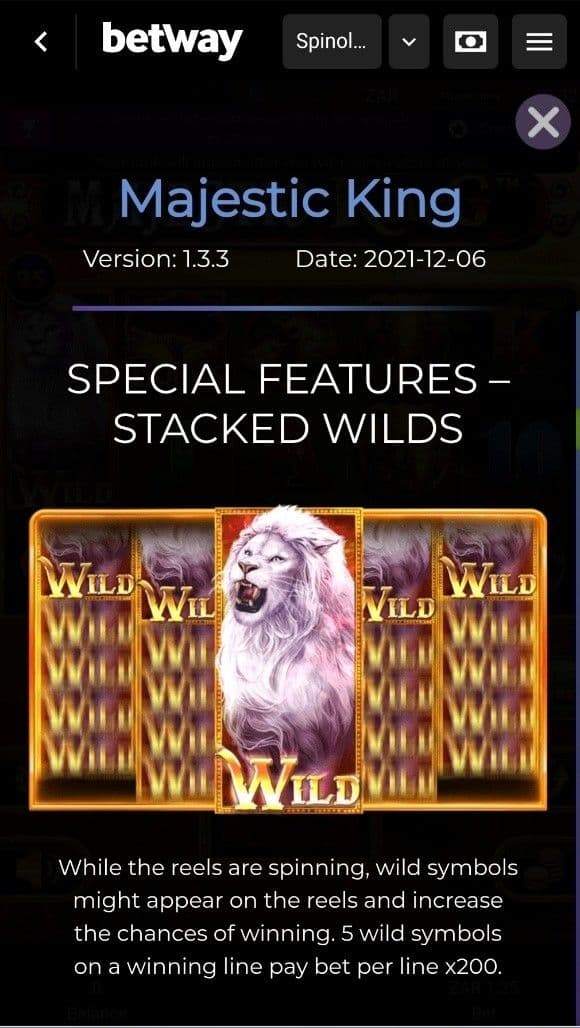 Majestic King Special Symbols