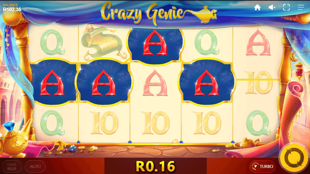 Spin the Reels crazy genie