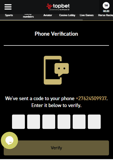 Submit your form, enter your OTP