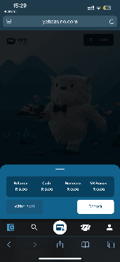 Tap on your wallet or account balance in the top right corne