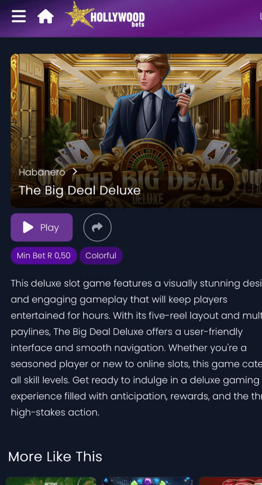 The Big Deal Deluxe for Real Money in ZAR Playing Guide