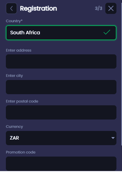 Then I will be redirected to the sign up page