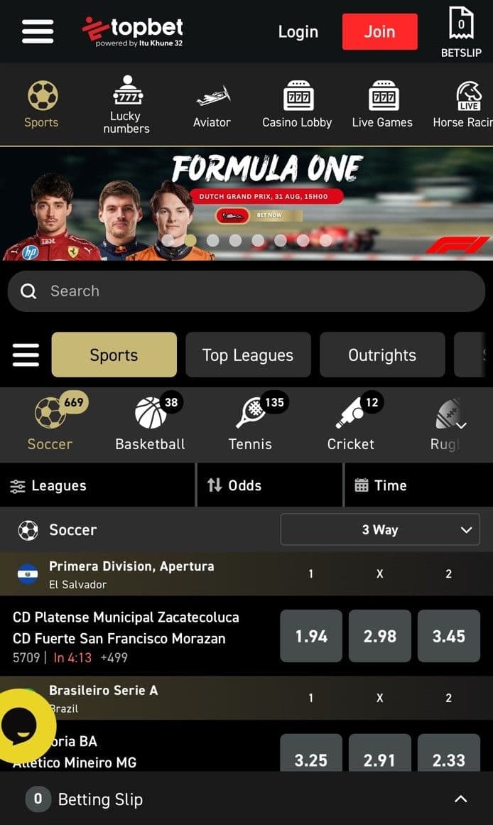 Topbet User Experience