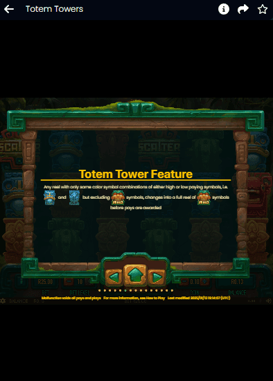 Totem Towers Bonus and Key Features