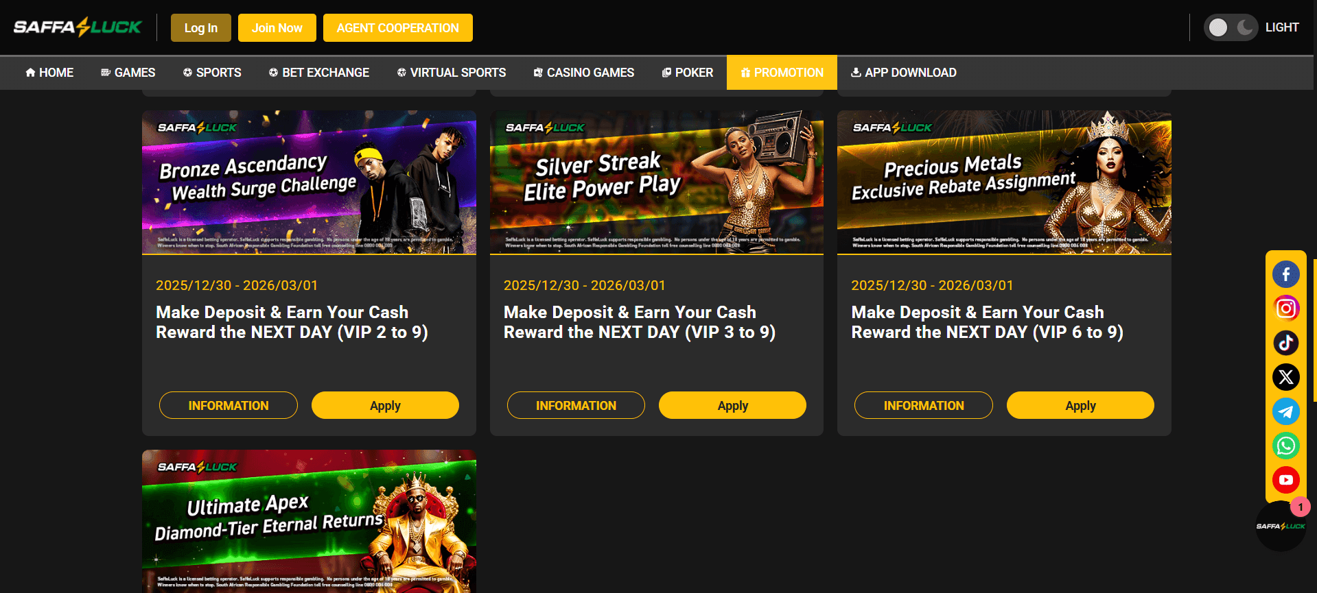 Weekly VIP Deposit Bonuses
