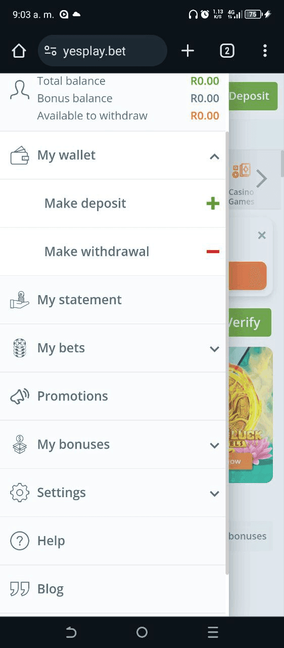 YesPlay Withdrawal Methods In South Africa How To Withdraw yesplay-withdrawal-methods-in-south-africa-how-to-withdraw