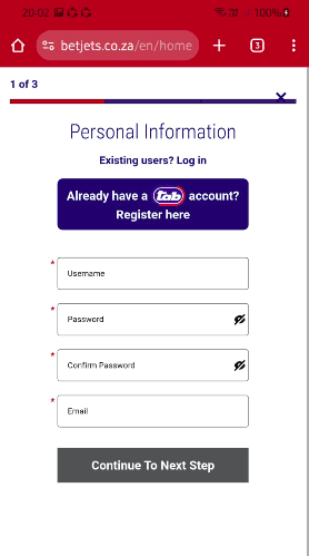 You’ll need to keep filling in the required info and tap “Continue to next step.”