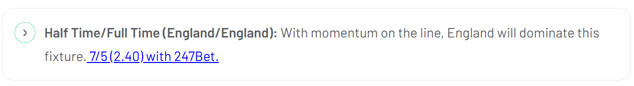 half-time and full-time outcomes