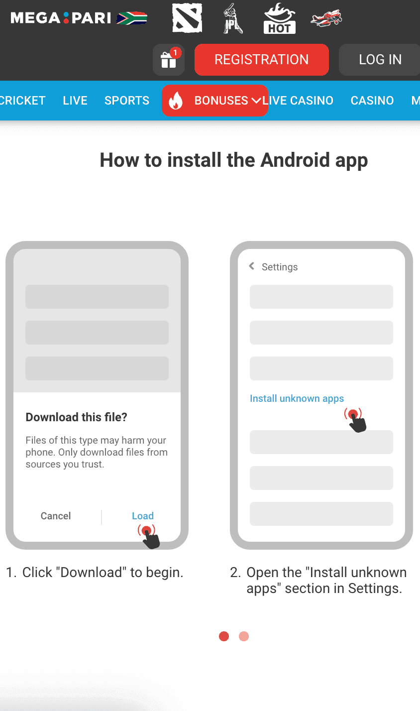 megapari.com for android