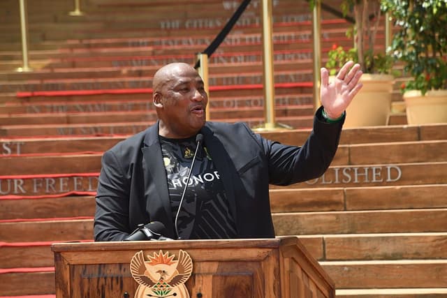 South African President Cyril Ramaphosa Receives FIFA World Cup Original Trophy