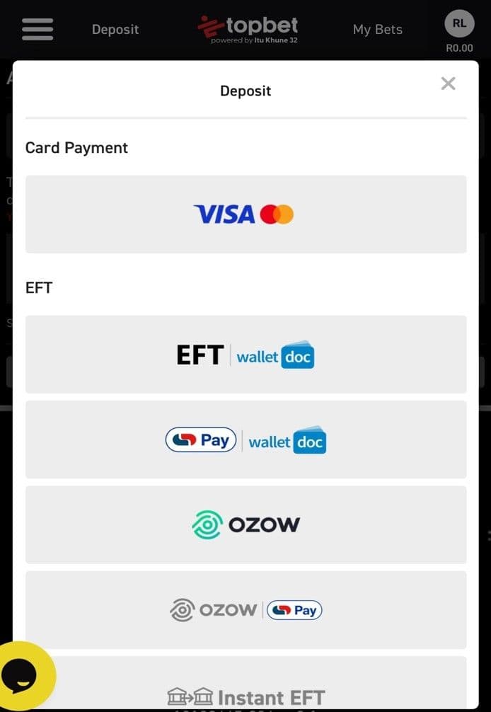 vailable Deposit Methods at Topbet South Africa.jpg
